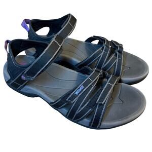 Teva Tirra Sandals Outdoor Hiking Beach Strappy REI Black/Gray Multi Women’s 9.5